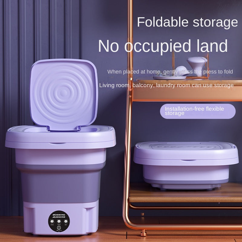 Mini folding and washing all-in-one small underwear baby clothes washing machine