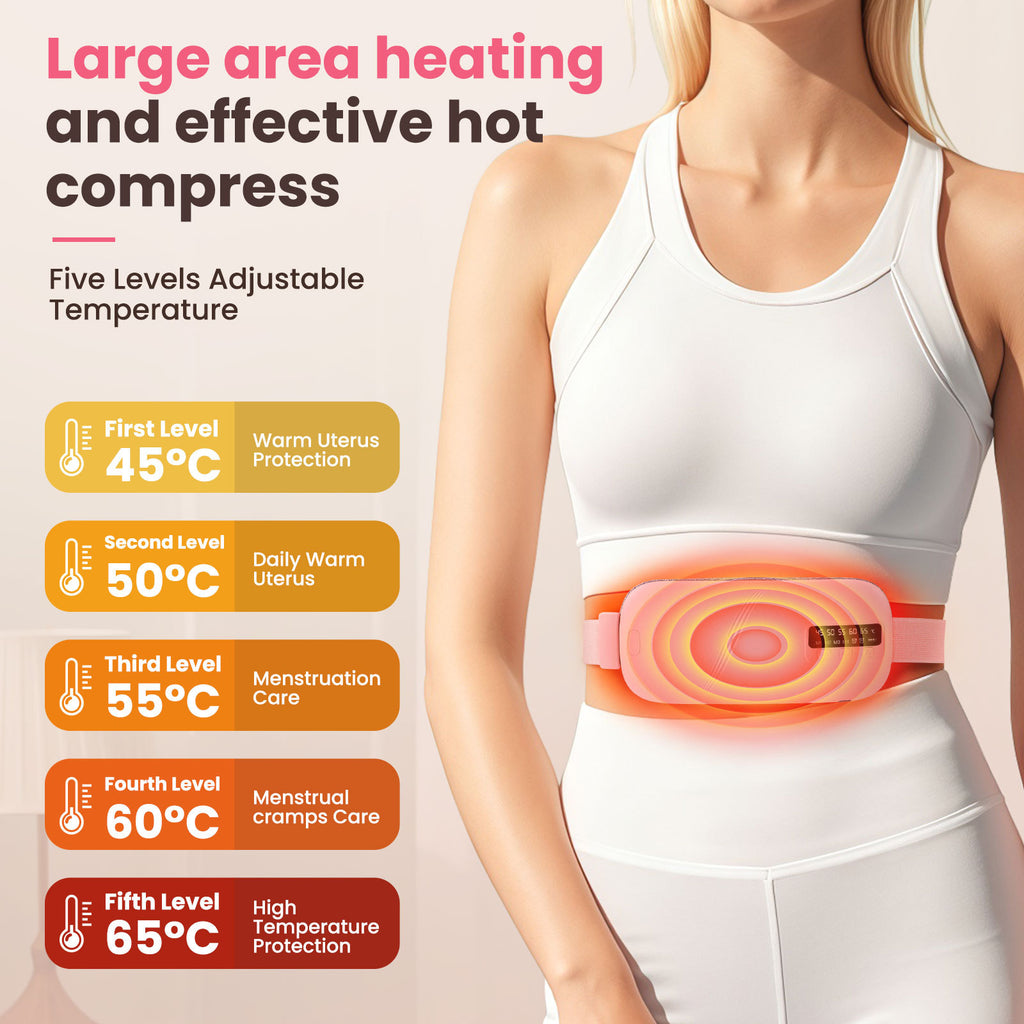 Menstrual Heating Pad with Vibration Massage