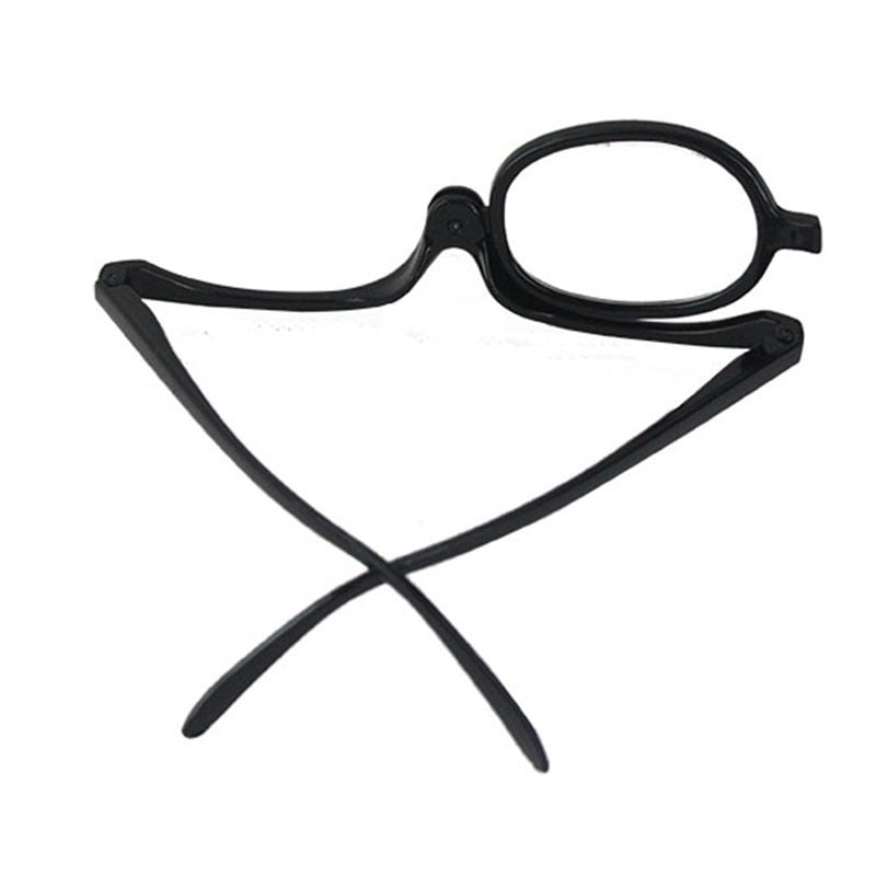 New Middle-Aged And Elderly Rotatable Folding Presbyopic Single-Frame Female Single-Sided Makeup Glasses