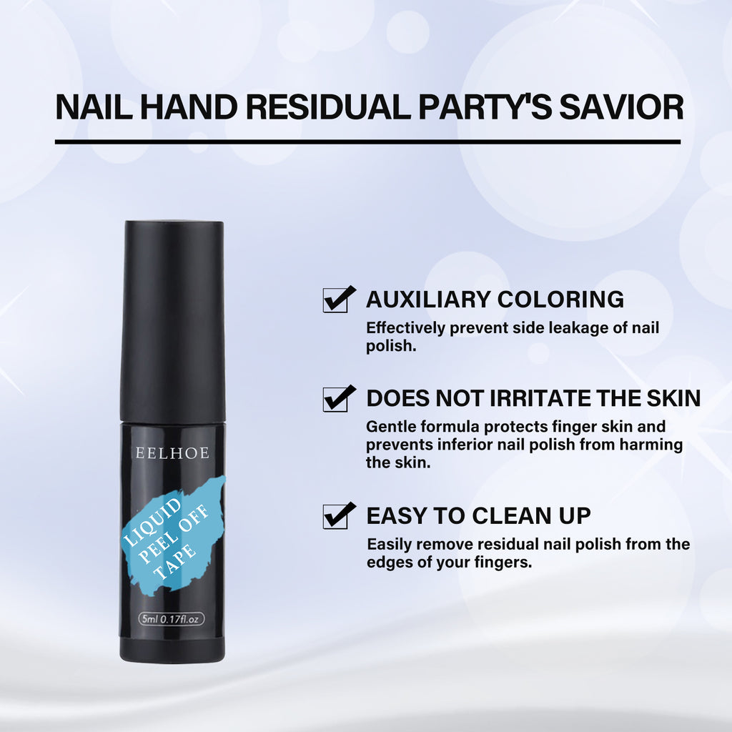 Effectively Prevent Spilled Nail Polish, Paint Nail Edge Can Be Torn Beginner Nail Edge Quick Dry Anti-Fouling Protection Tool