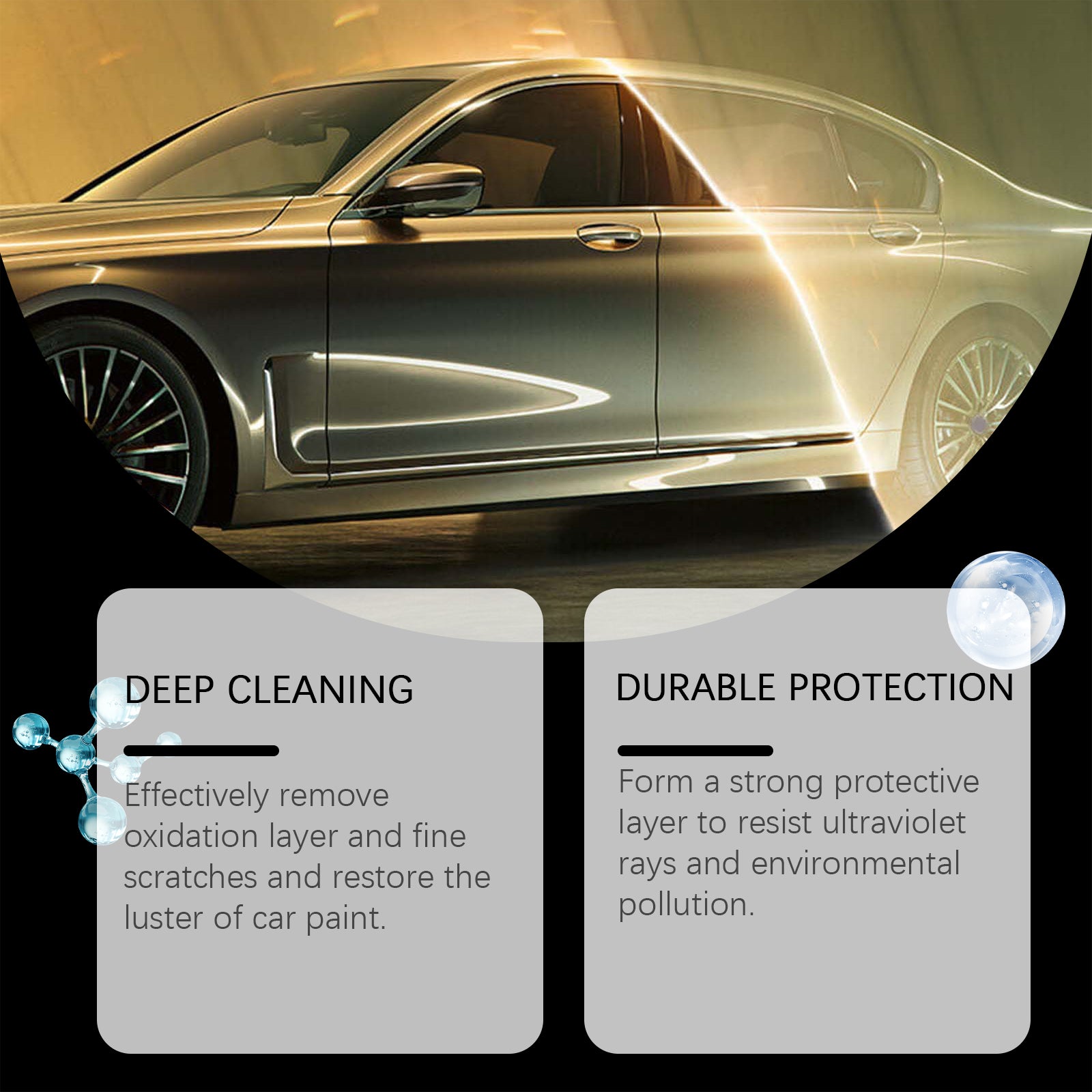 Rayhong Auto Polishing Spray, Auto Paint Polishing Maintenance Anti-Fouling Repair Scratch Care Polishing Agent