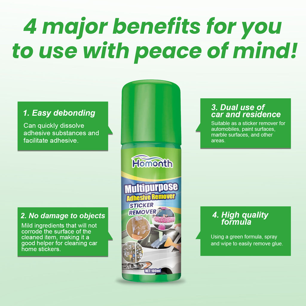 Multipurpose Adhesive Remover, Multi-Purpose Adhesive Removal Self-Adhesive Double-Sided Adhesive Removal Adhesive Cleaning Adhesive No Residue Cleaner