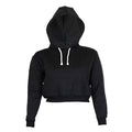 Autumn Women Hoodies Solid Crop Hoodie Long Sleeve Jumper Hooded Pullover Coat Casual Sweatshirt Top Sudaderas