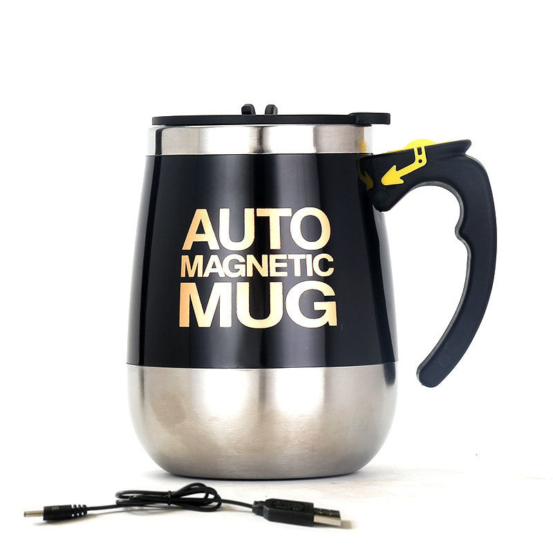 Fully Automatic Stirring Cup USB Charging Lazy Water Cup Portable Magnetized Cup Electric Magnetic Rotating Coffee Cup