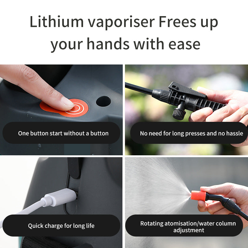 Shoulder Type Small Electric Spray Direct Spray Adjustable Water Sprayer Disinfection And Sterilization Garden Dual-Use Sprayer
