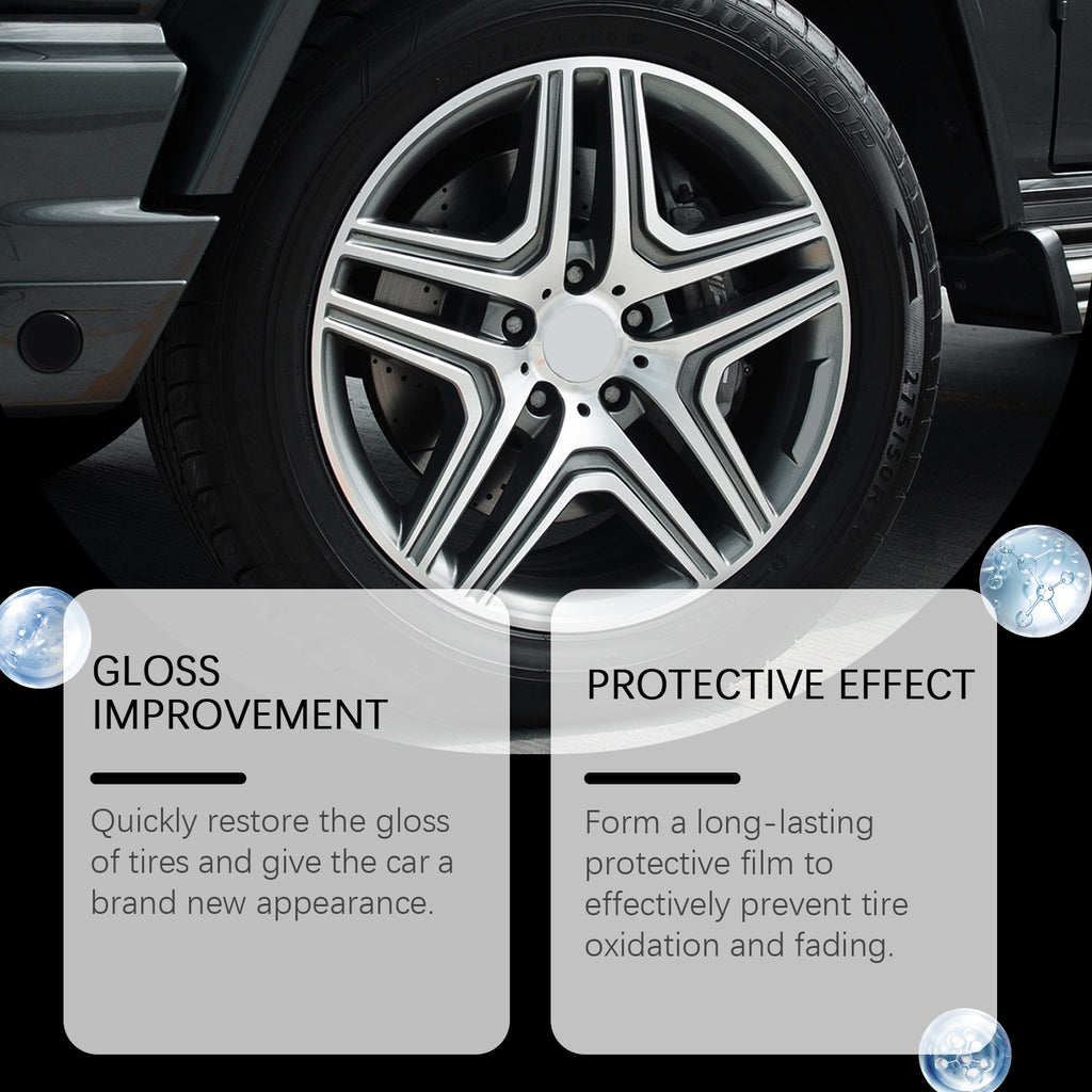 Homonth Tire Shine Spray Automotive Wheels Clean Polishing Coating Liquid Tire Care Coating Agent