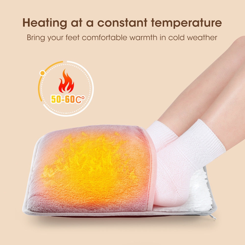 Heating Foot Warmer Home USB Plug in Abdominal and Waist Heating Pad Electric Heating Water Free Hand Warmer