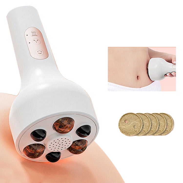 Handle Magnetic Bead Abdomen Electric Massager Roller Vibration Device Massage Belly