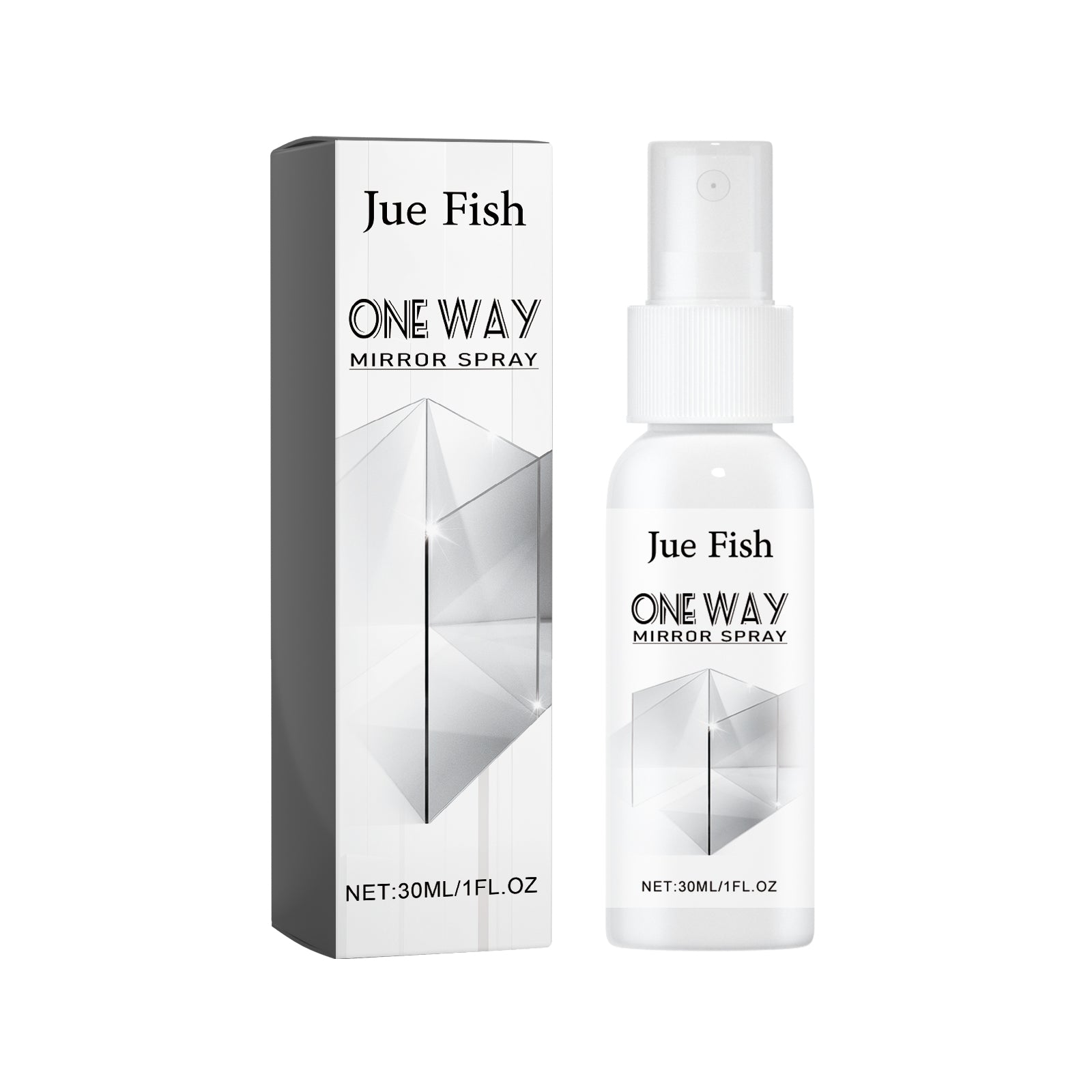 One Way Mirror Spray, Car Rearview Mirror Bathroom Glass Dust Stains Water Stains Clean