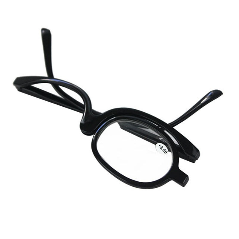 New Middle-Aged And Elderly Rotatable Folding Presbyopic Single-Frame Female Single-Sided Makeup Glasses