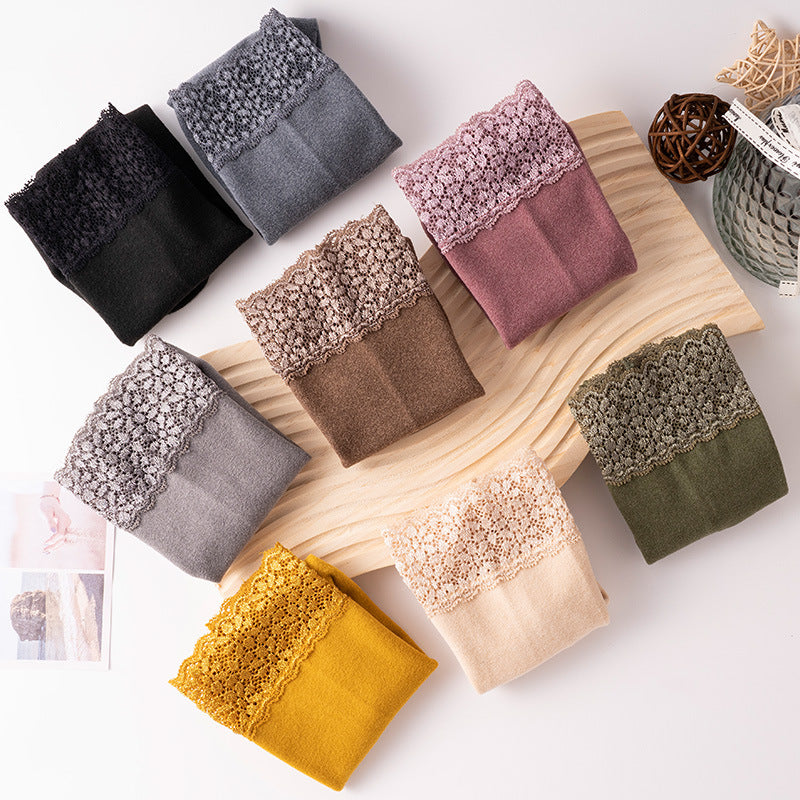 Thermolace lace home floor socks warm and comfortable