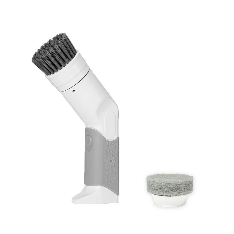 Kitchen household handheld electric dishwasher, brush pot, divine tool groove, multifunctional brush, electric cleaning brush