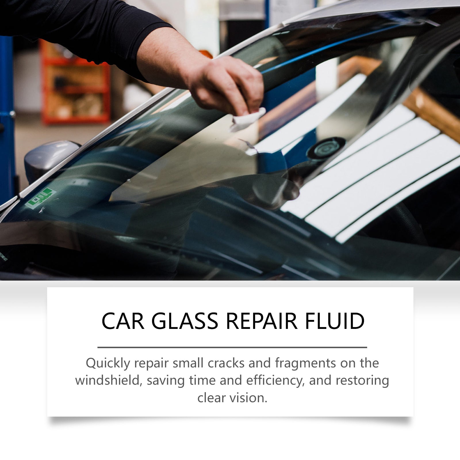 Rayhong Auto Glass Repair Adhesive (30ml) Glass Nano Repair Liquid Rapid Repair Adhesive For Cracked Glass