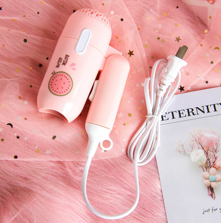 Mini Foldable Handle Design Portable Thermostatic Air collecting Traveller Compact Blower Electric Hair Dryer