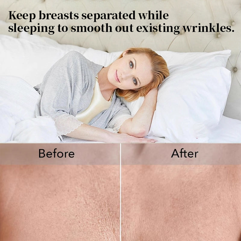 Anti-Wrinkle Chest Support Pillow - Washable & Fade-Proof Bra Care Pad for Side Sleepers, Décolleté Line Prevention