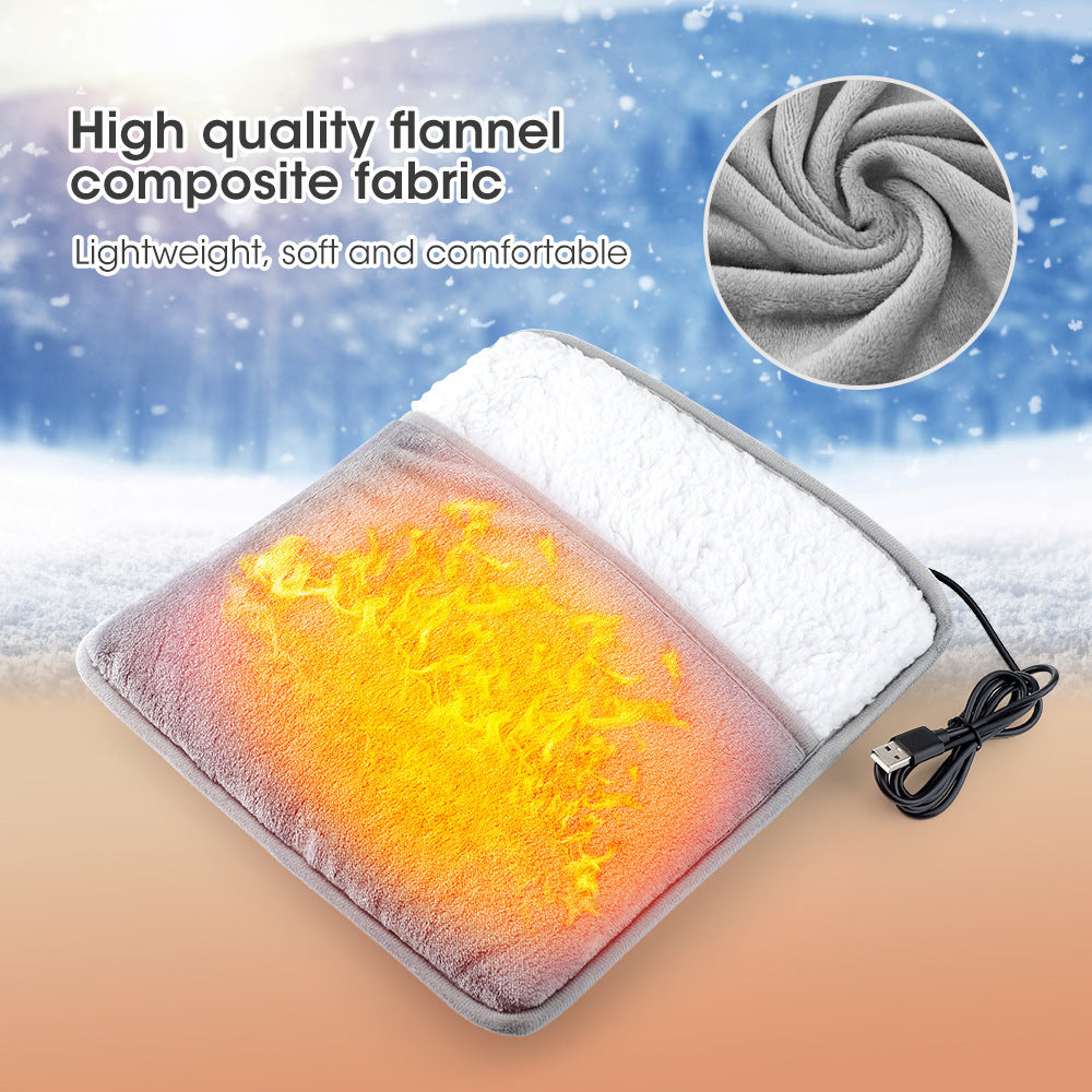 Heating Foot Warmer Home USB Plug in Abdominal and Waist Heating Pad Electric Heating Water Free Hand Warmer