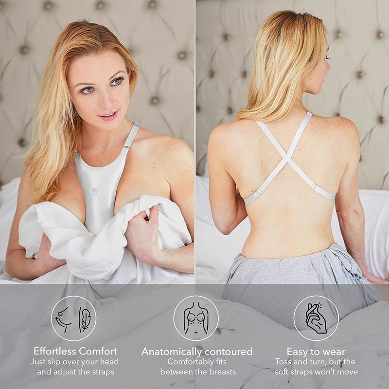Anti-Wrinkle Chest Support Pillow - Washable & Fade-Proof Bra Care Pad for Side Sleepers, Décolleté Line Prevention