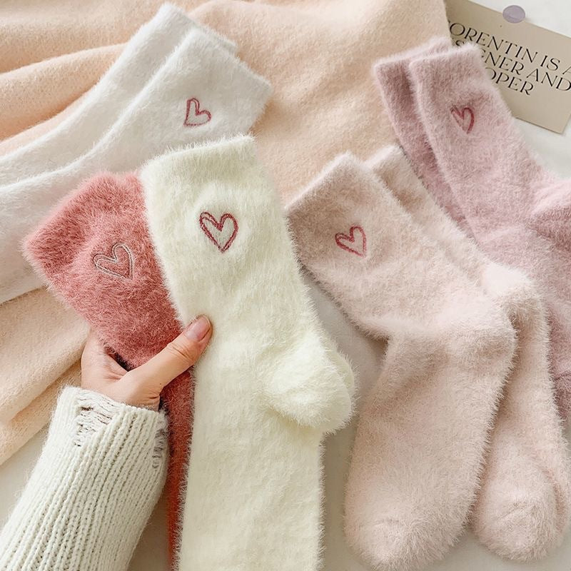 Socks children's plush socks floor long socks thickened women's midsole