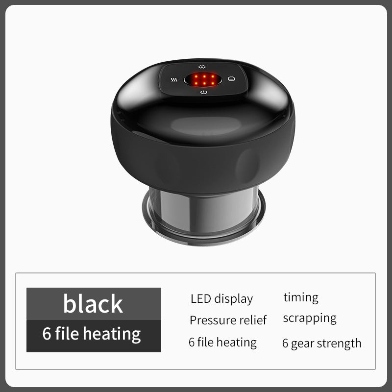 Vacuum cupping and scraping instrument Intelligent electric breathing heating cupping device Meridian massager suction instrument