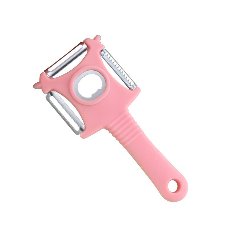 Stainless Steel Multi-Function Shaver Peeler Three In One Melon Peeler Kitchen Fruit Peeler