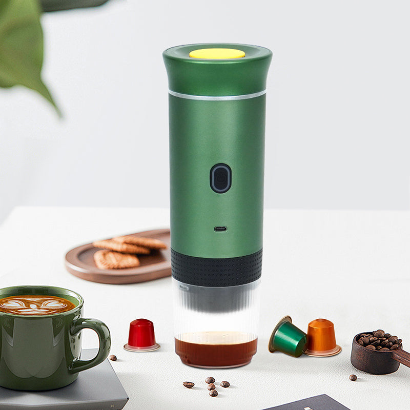 2025 Upgraded 3-in-1 Cordless Coffee Maker - 20Bar Portable for Car/Camping/Home, Capsule/Powder, USB Fast Heat