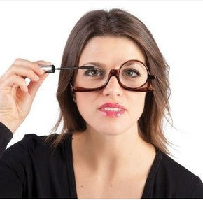 New Middle-Aged And Elderly Rotatable Folding Presbyopic Single-Frame Female Single-Sided Makeup Glasses