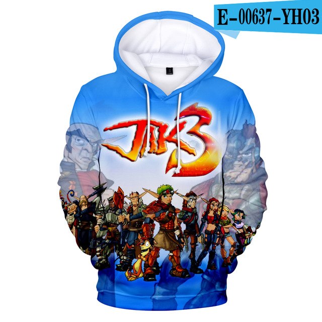 Fashion Fall/Winter jak 3 Hoodies men Women Print Sweatshirts Hip Hop Casual Game jak 3 3D Hoodies Hot New Harajuku Tops