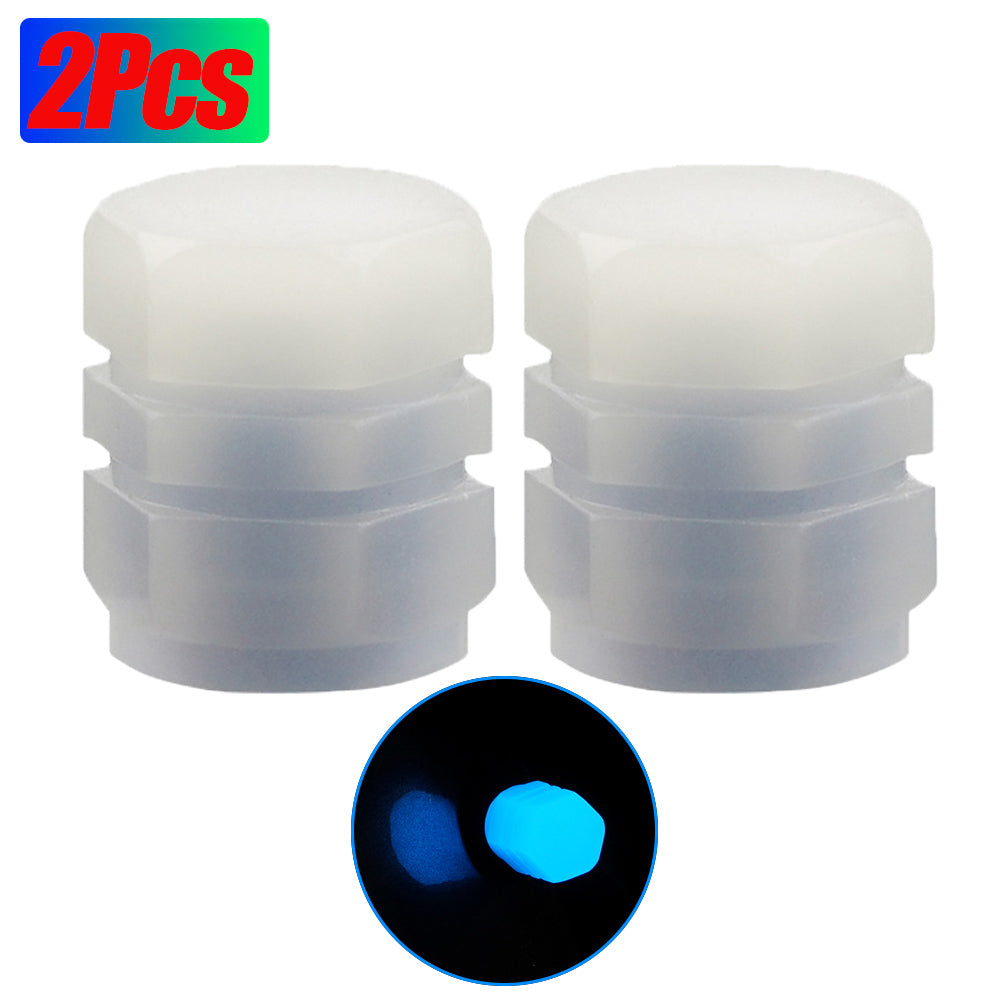 Car Tire Luminous Valve Cap Car With Electric Vehicle Motorcycle Air Nozzle Cover Luminous Valve Core Cover Tire Universal