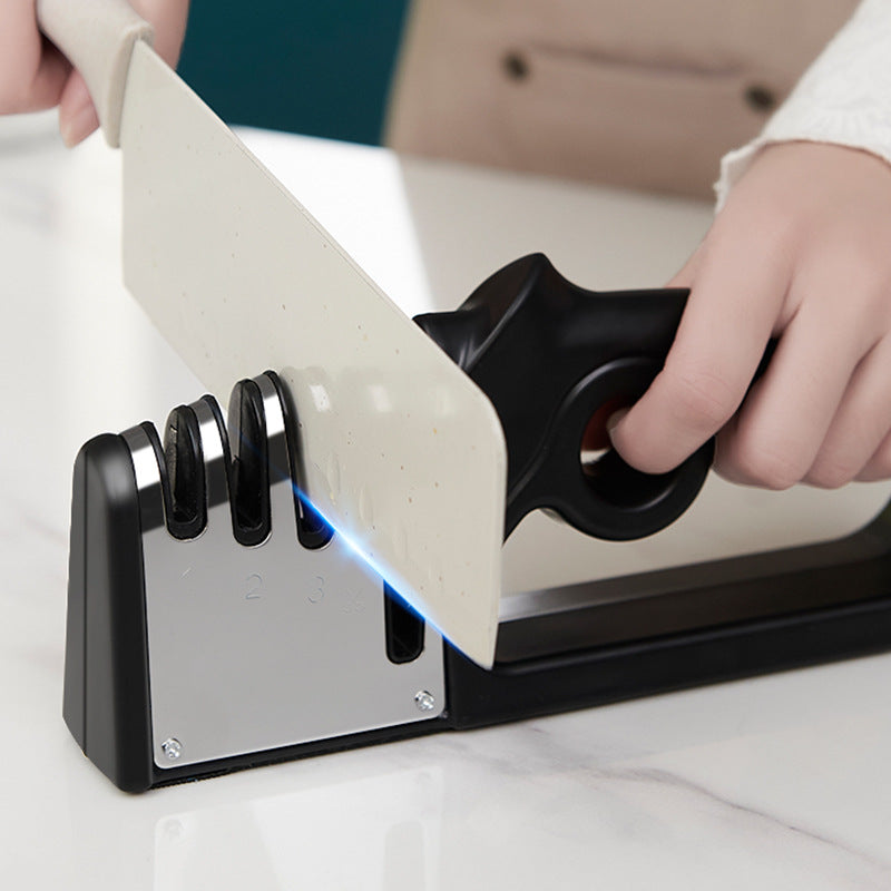 Four-In-One Kitchen Knife Stick Fixed Angle Sharpener Fast Knife Sharpener Household Sharpening Stone Kitchen Gadget