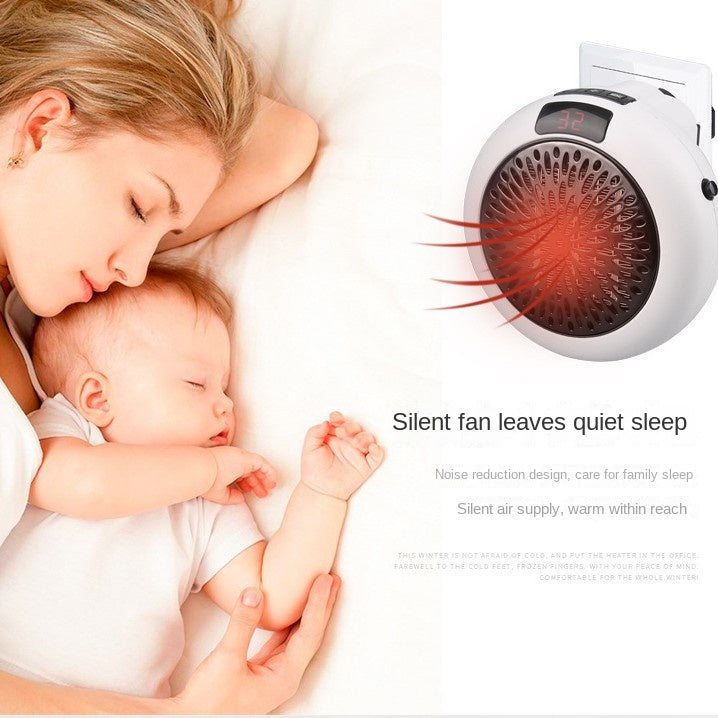 Home office desktop small wall mounted dual-purpose circular portable electric heater