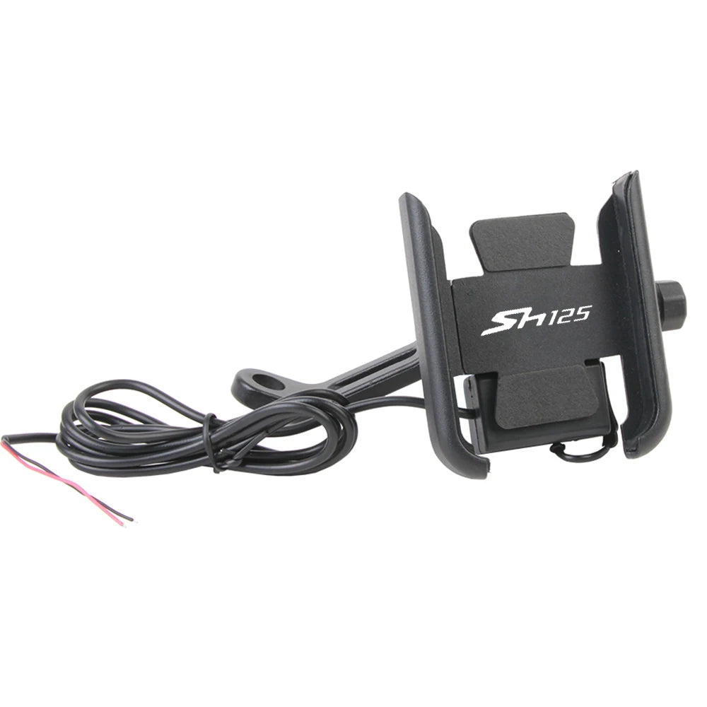 Motorcycle Mobile Phone Holder With USB Charger For Honda SH125i SH150i SH 125i 150i SH125 SH150 2006-2021 2017 2018 2019 2020