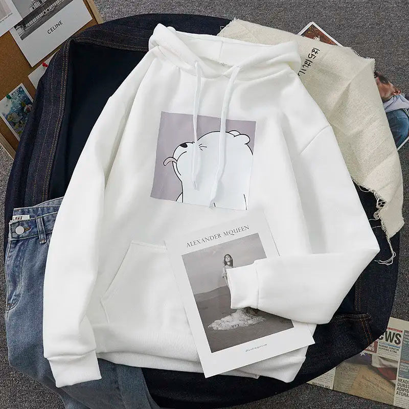 Hoodies oversized print Kangaroo Pocket Sweatshirts Hooded