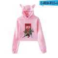 Apex Legends Print Hoodies Sweatshirts Women Cat ears with hood hoodies