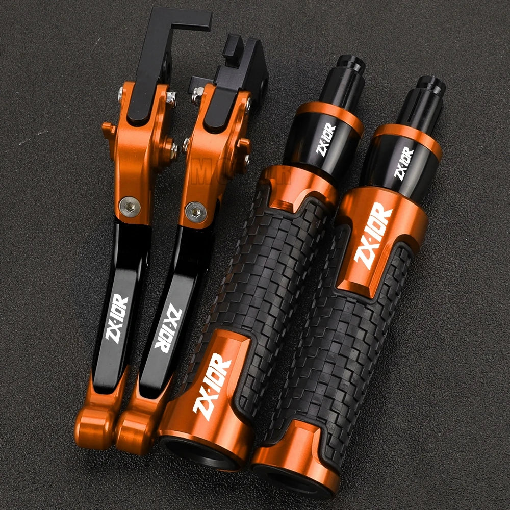 ZX 10R 2023 2024 Motorcycle For KAWASAKI ZX10R ZX-10R 2022 2021 2020 2019 2018 2017 2016 Brake Clutch Levers Handlebar grip ends