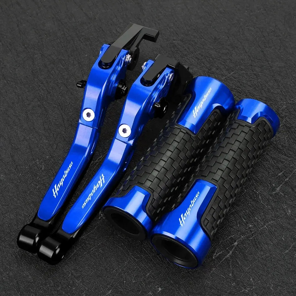 For SUZUKI HAYABUSA 1300 2008 -2016 Motorcycle Brake Clutch Levers Handlebar Grips Handle Bar Grip Ends Accessories