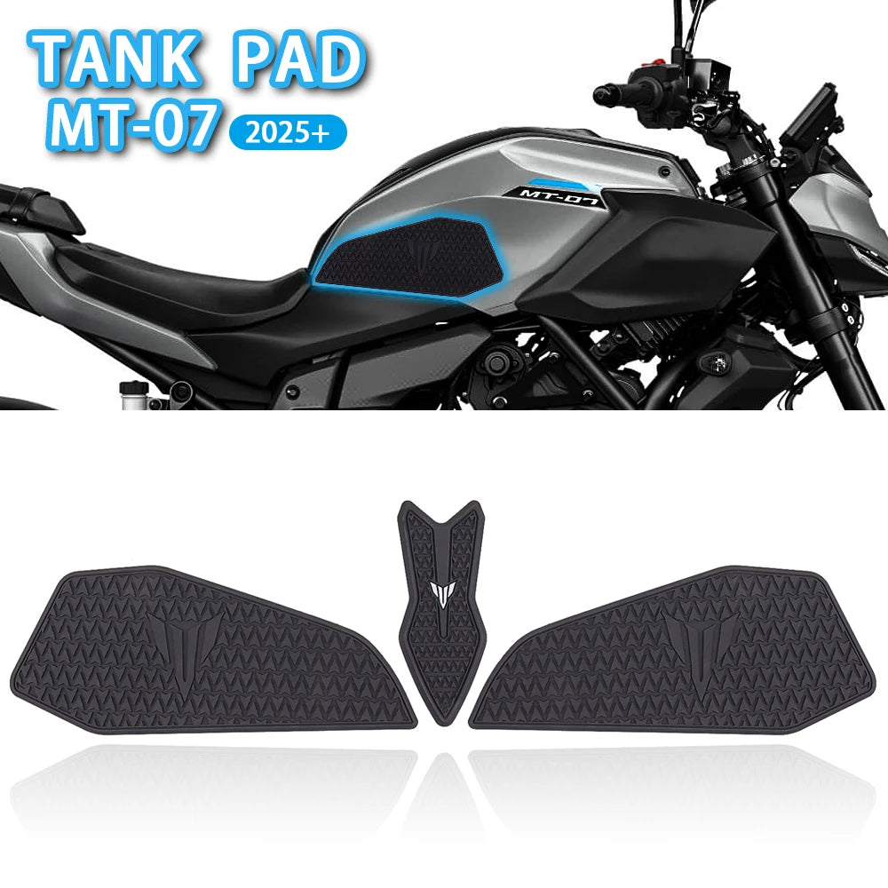MT-07 Tank Pad Motorcycle Accessories Fuel Tank Cushion Tank Pad Protector for YAMAHA MT07 2025 Side Fuel Tank