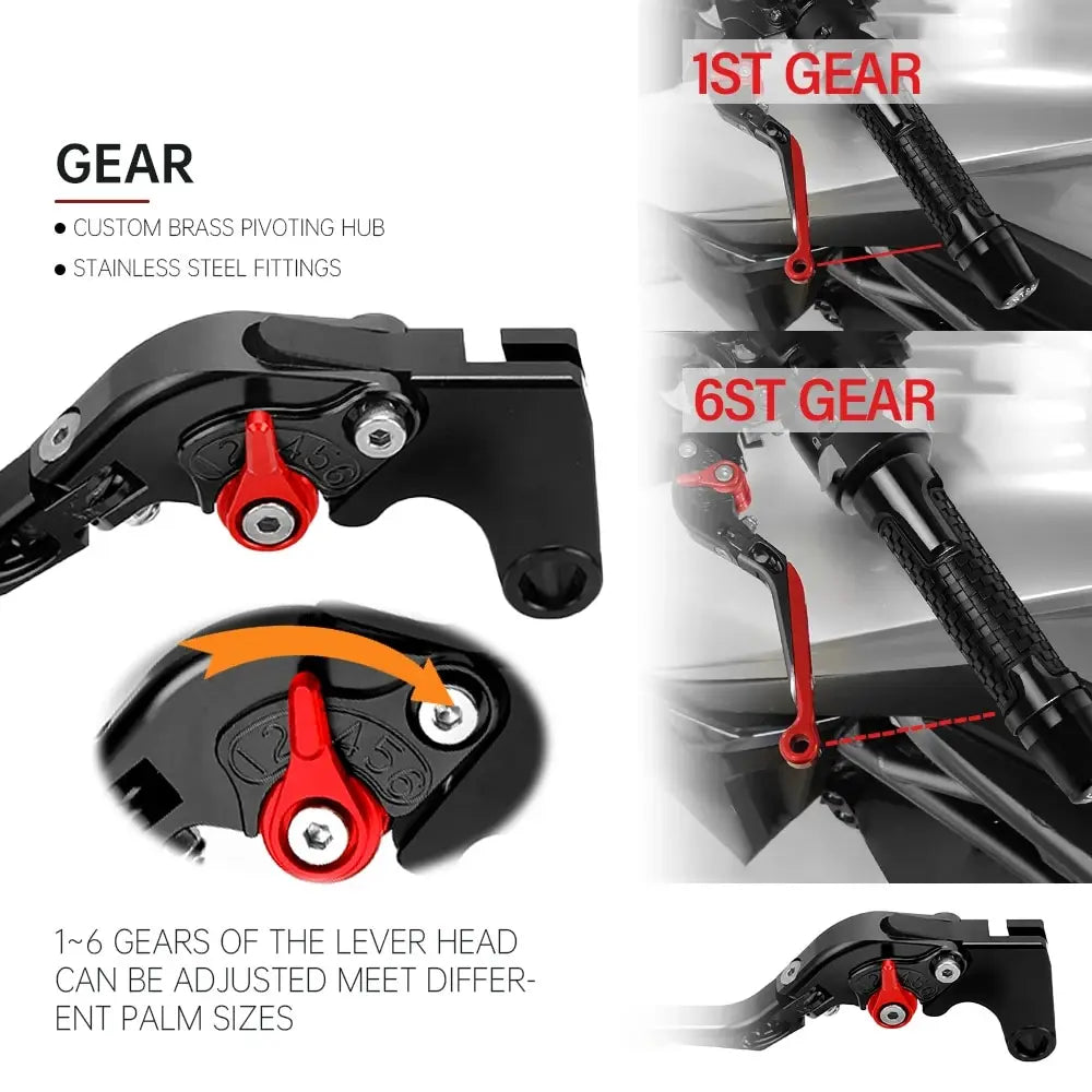 For SUZUKI HAYABUSA 1300 2008 -2016 Motorcycle Brake Clutch Levers Handlebar Grips Handle Bar Grip Ends Accessories