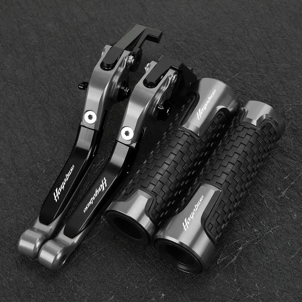 For SUZUKI HAYABUSA 1300 2008 -2016 Motorcycle Brake Clutch Levers Handlebar Grips Handle Bar Grip Ends Accessories