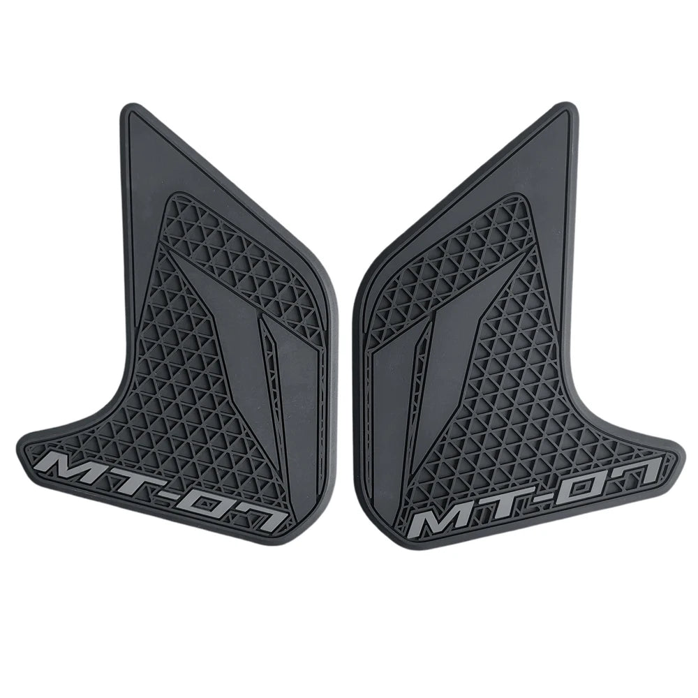 Rubber Motorcycle Fuel Tank Side Pad Non-Slip Grips Anti-Scratch Tank Protector Decals Fit For Yamaha MT-07 MT07 2018-2020