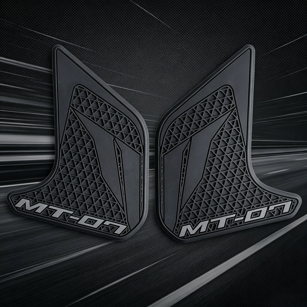 Rubber Motorcycle Fuel Tank Side Pad Non-Slip Grips Anti-Scratch Tank Protector Decals Fit For Yamaha MT-07 MT07 2018-2020