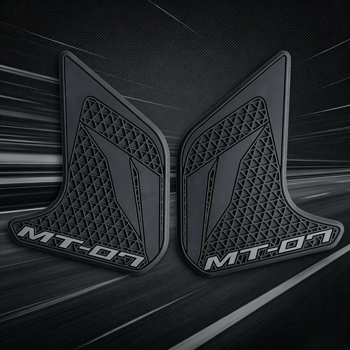 Rubber Motorcycle Fuel Tank Side Pad Non-Slip Grips Anti-Scratch Tank Protector Decals Fit For Yamaha MT-07 MT07 2018-2020