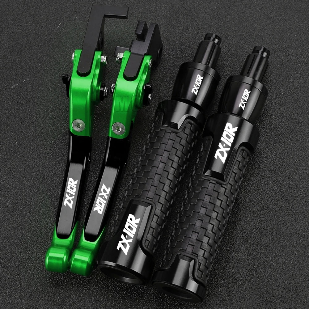 ZX 10R 2023 2024 Motorcycle For KAWASAKI ZX10R ZX-10R 2022 2021 2020 2019 2018 2017 2016 Brake Clutch Levers Handlebar grip ends
