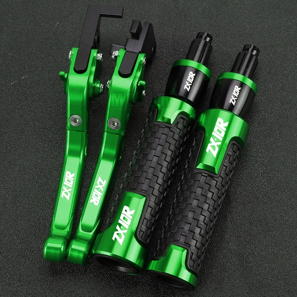 ZX 10R 2023 2024 Motorcycle For KAWASAKI ZX10R ZX-10R 2022 2021 2020 2019 2018 2017 2016 Brake Clutch Levers Handlebar grip ends