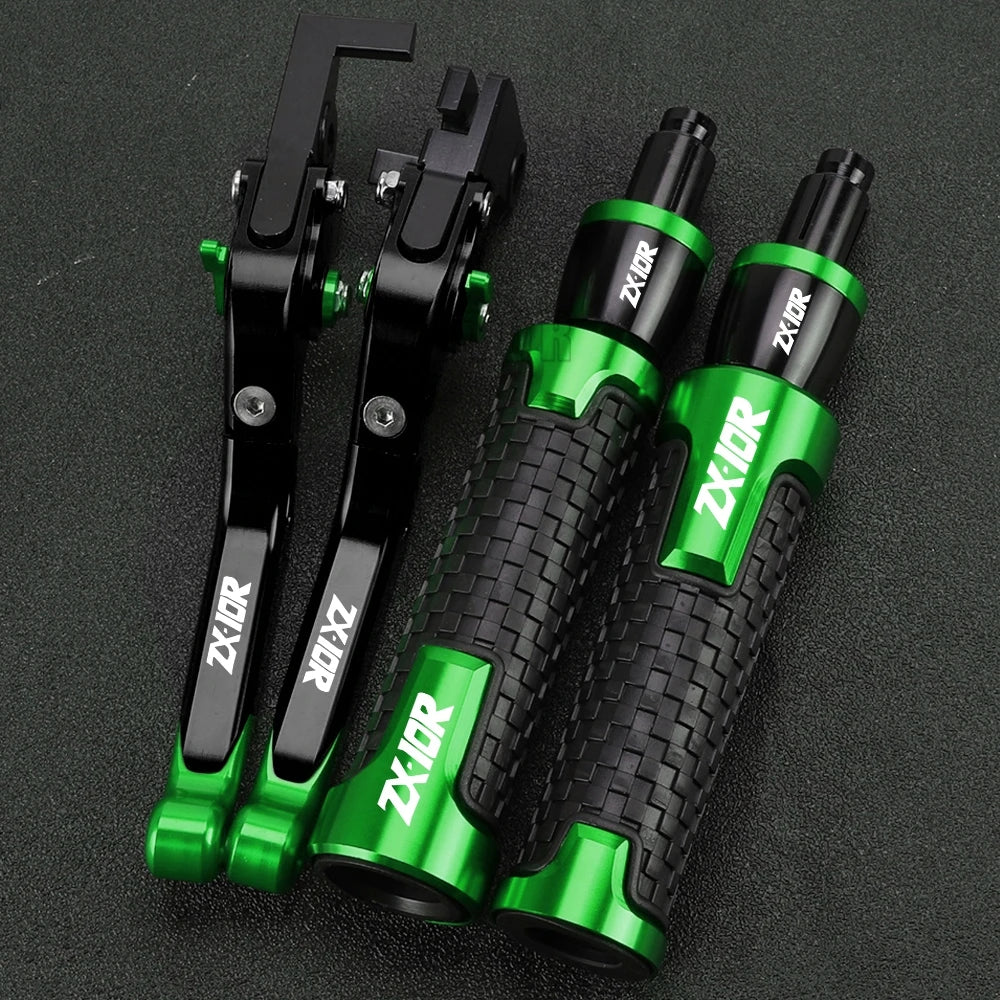 ZX 10R 2023 2024 Motorcycle For KAWASAKI ZX10R ZX-10R 2022 2021 2020 2019 2018 2017 2016 Brake Clutch Levers Handlebar grip ends