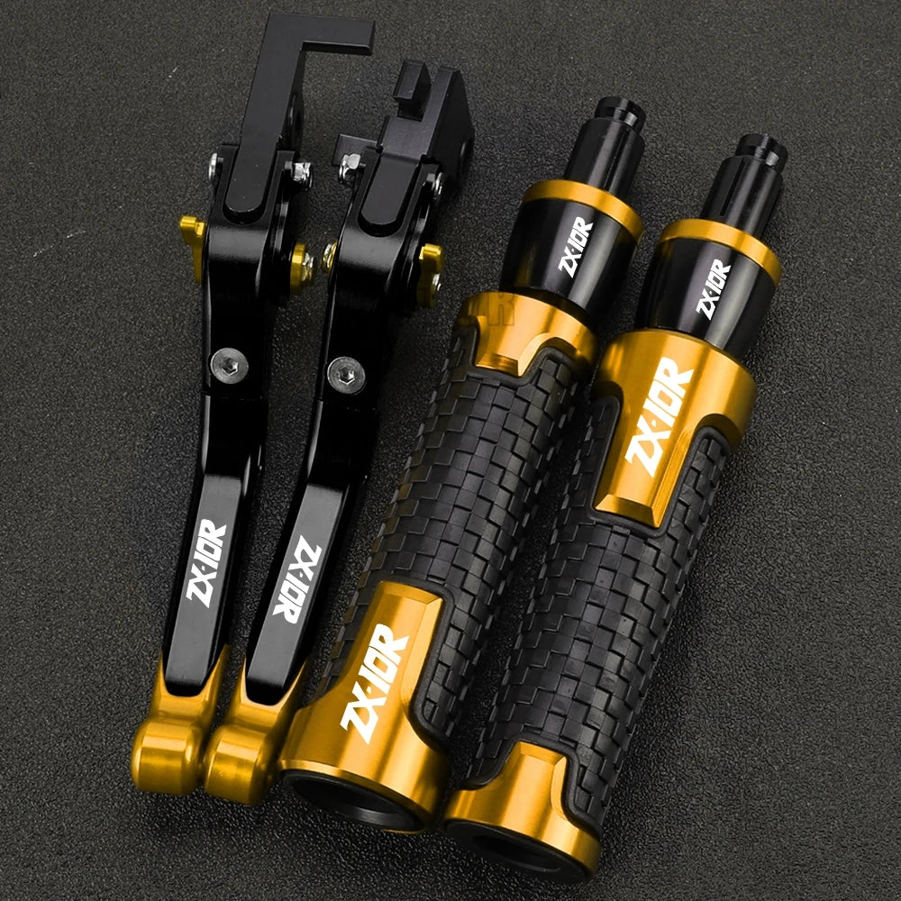 ZX 10R 2023 2024 Motorcycle For KAWASAKI ZX10R ZX-10R 2022 2021 2020 2019 2018 2017 2016 Brake Clutch Levers Handlebar grip ends