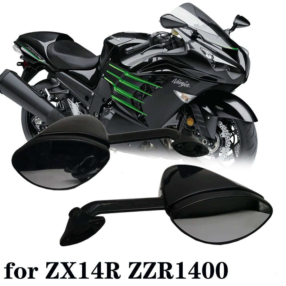 Motorcycle Rearview Mirror Racing Sport Bike Back Side Mirrors For KAWASAKI ZX14R ZX-14R ZZR1400 ZZR 1400 2006-2010 2009 2008