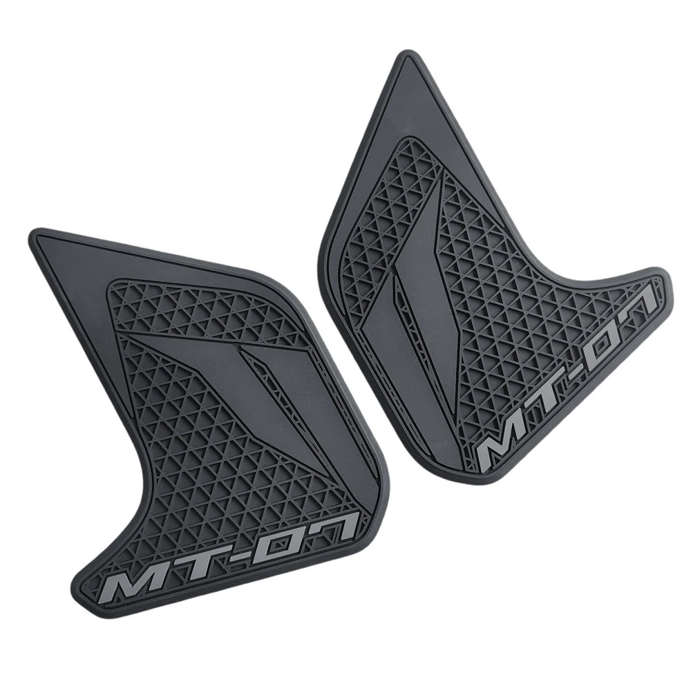 Rubber Motorcycle Fuel Tank Side Pad Non-Slip Grips Anti-Scratch Tank Protector Decals Fit For Yamaha MT-07 MT07 2018-2020