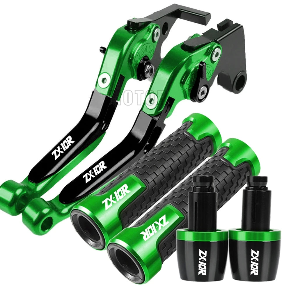 ZX 10R 2023 2024 Motorcycle For KAWASAKI ZX10R ZX-10R 2022 2021 2020 2019 2018 2017 2016 Brake Clutch Levers Handlebar grip ends
