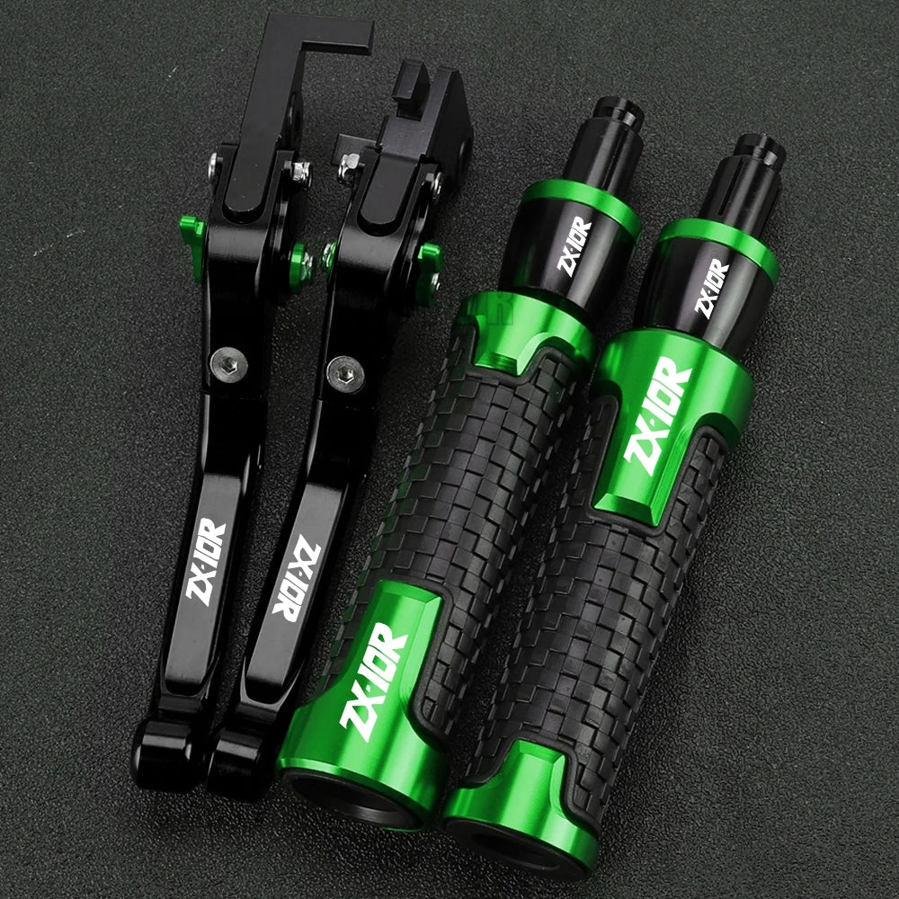 ZX 10R 2023 2024 Motorcycle For KAWASAKI ZX10R ZX-10R 2022 2021 2020 2019 2018 2017 2016 Brake Clutch Levers Handlebar grip ends