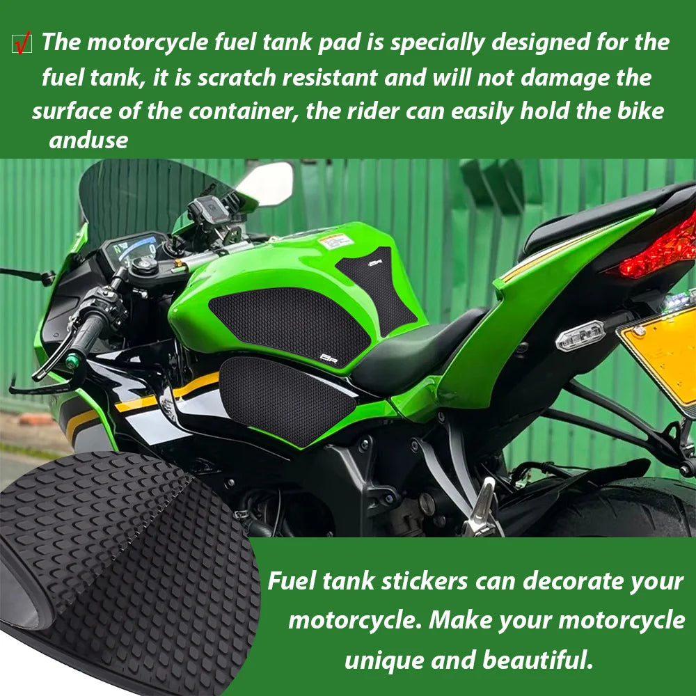  ZX6R Tank Pad For Kawasaki ZX 6R 2012-2026 2025 ZX-6R Anti-slip Side Protection Sticker Traction Pads Motorcycle Accessories ﻿